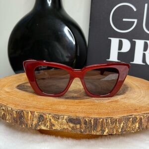 MaxMara Red Cat-Eye Women's Sunglasses 50|18|140